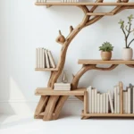Handmade Wooden Wall Shelf with Branch Design - Bring Nature Indoors