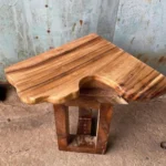 Live Edge Corner Shelf Solid Wood - Corner Wall Shelf Walnut Home Decor