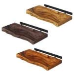 Live Edge Floating Shelf Handcrafted Art for Your Walls