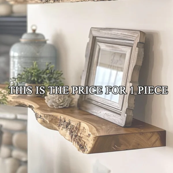 Live Edge Floating Shelf Handcrafted Art for Your Walls