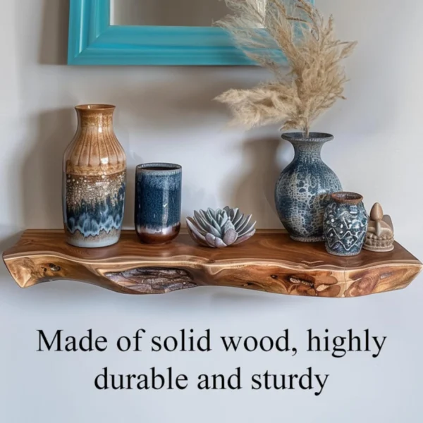 Live Edge Wall Shelf – Rustic Wall Accent & Housewarming Gift