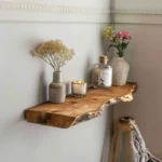 Long Floating Shelf Handcrafted Art for Your Walls