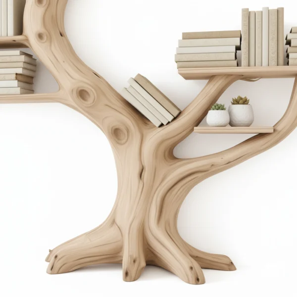Natural Solid Wood Floating Shelf - Tree Branch Shelf