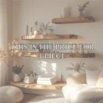 Rustic Floating Wall Shelf – Solid Wood Display for Home Decor & Gifts