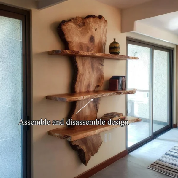 Set Floating Shelf Solid Wood Handmade