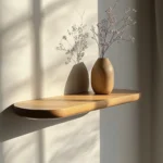 Floating Shelves in Natural Wood - Consoleless Floating Shelf