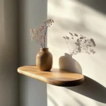 Floating Shelves in Natural Wood - Consoleless Floating Shelf