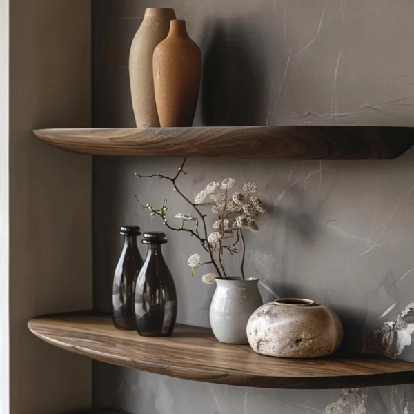 Handmade Floating Hardwood Shelf - Sleek Floating Shelf System for Home Decor