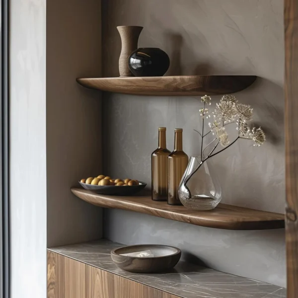 Handmade Floating Hardwood Shelf - Sleek Floating Shelf System for Home Decor